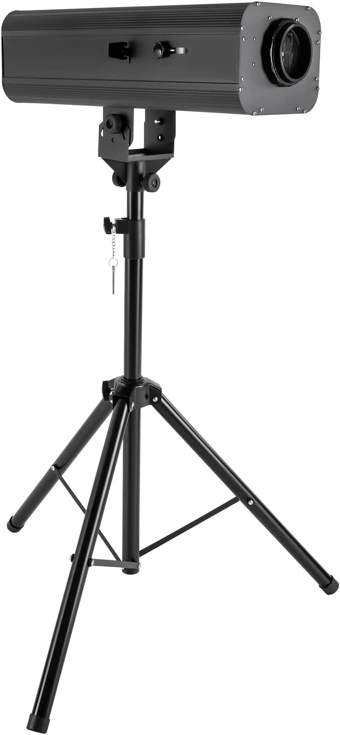 230W Professional Stage Spotlight with Adjustable Height Tripod Stand, 6 Colors 3 Color Temperatures 3200K-6000K, Adjustable Focus Follow Spot Light for Weddings, DJ, Theater & Event
