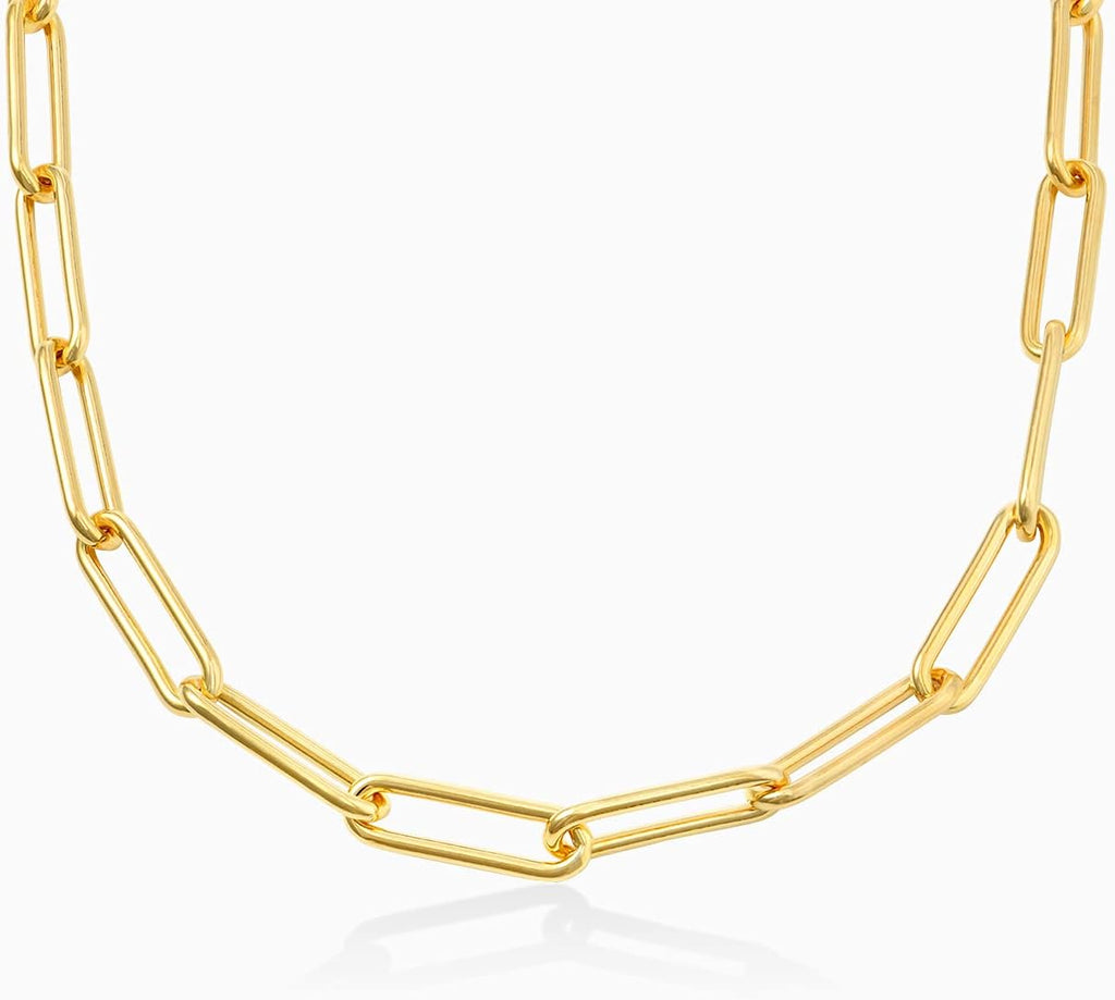 OAK & LUNA - Choose Your Style Women's Chain - Sterling Silver, 18K Gold Plated, Gold Vermeil, 14K Solid Gold - Bobble, Paperclip, Herringbone, Gourmette, Rope, Texture, Pearl, Cable, Mirror, Box, Twist - Custom Length