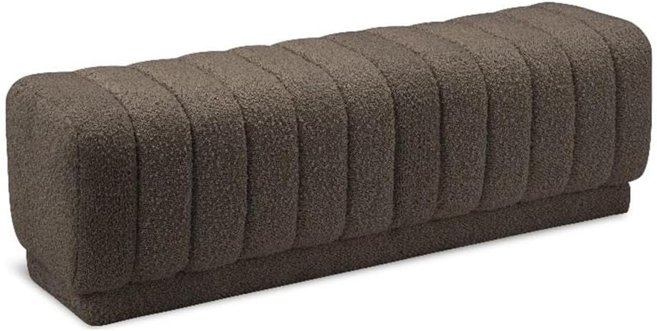 Meridian Furniture Heathrow Brown Ottoman/Bench