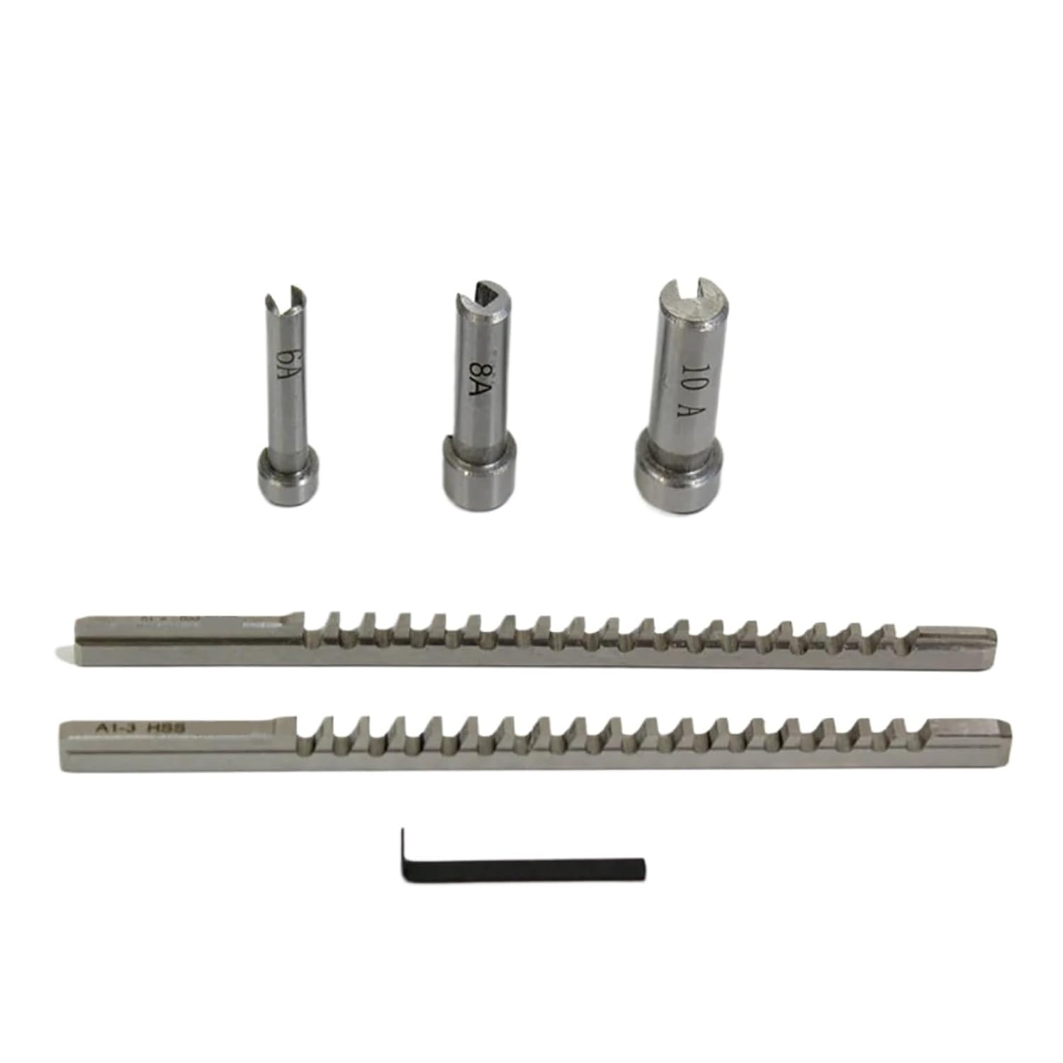 Metric Sized 2mm 3mm Broaches 6/8/10 Collared Bushings with Shims CNC Cutting Tools Keyway Broach Set
