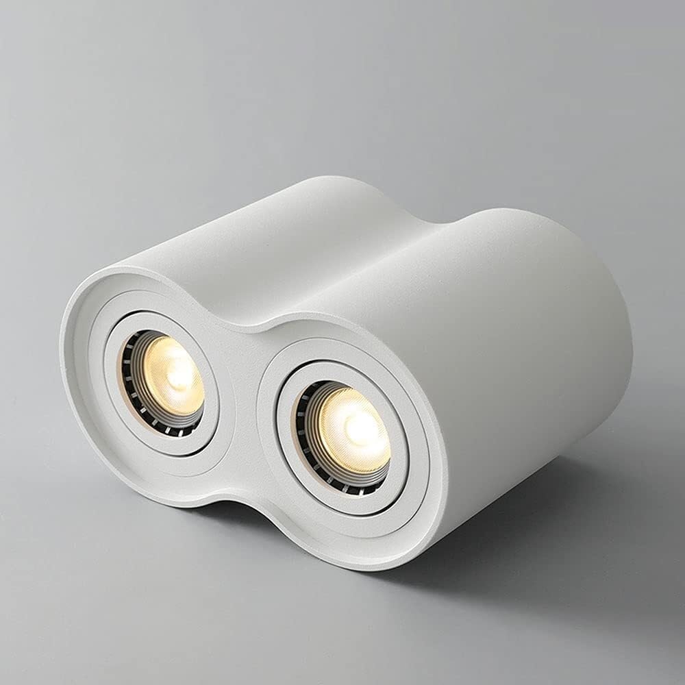 Modern LED Ceiling Mount Lamp Fixtures Adjustable Surface Mounted Ceiling Spotlight Indoor Directional Spot Lighting GU10 Spotlights for Commercial Household