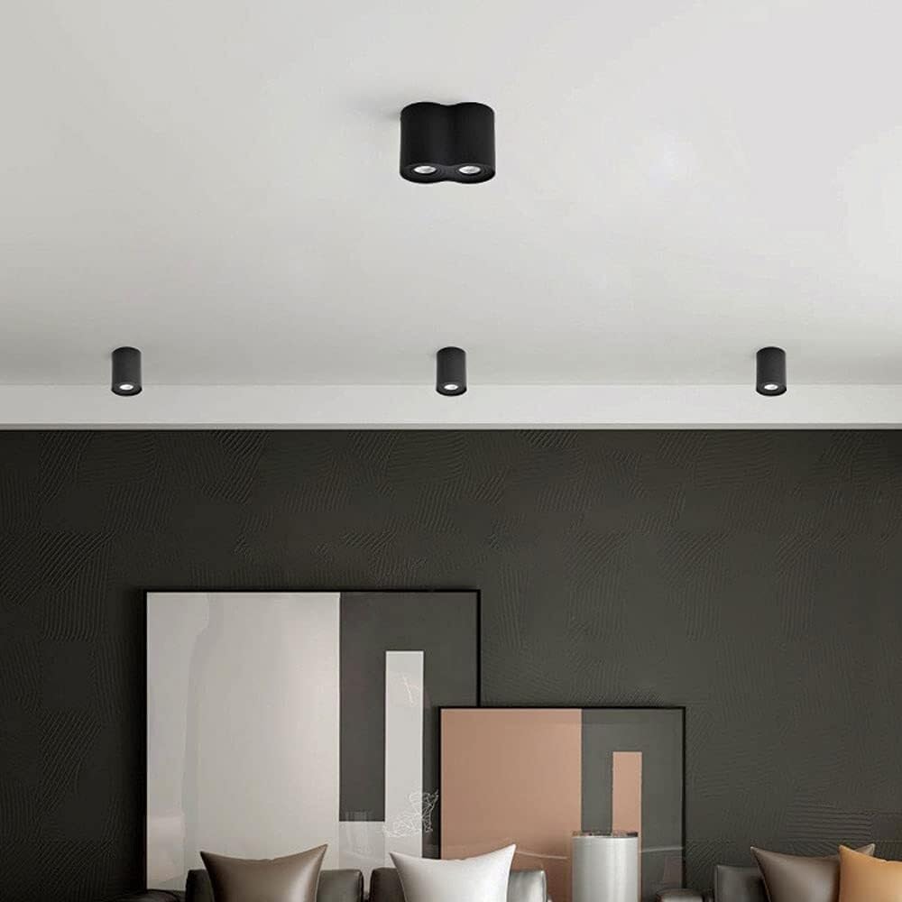 Modern LED Ceiling Mount Lamp Fixtures Adjustable Surface Mounted Ceiling Spotlight Indoor Directional Spot Lighting GU10 Spotlights for Commercial Household
