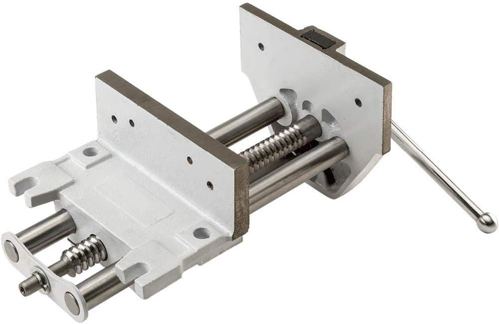 Shop Fox D4327 7-Inch Quick Release Wood Vise, Silver
