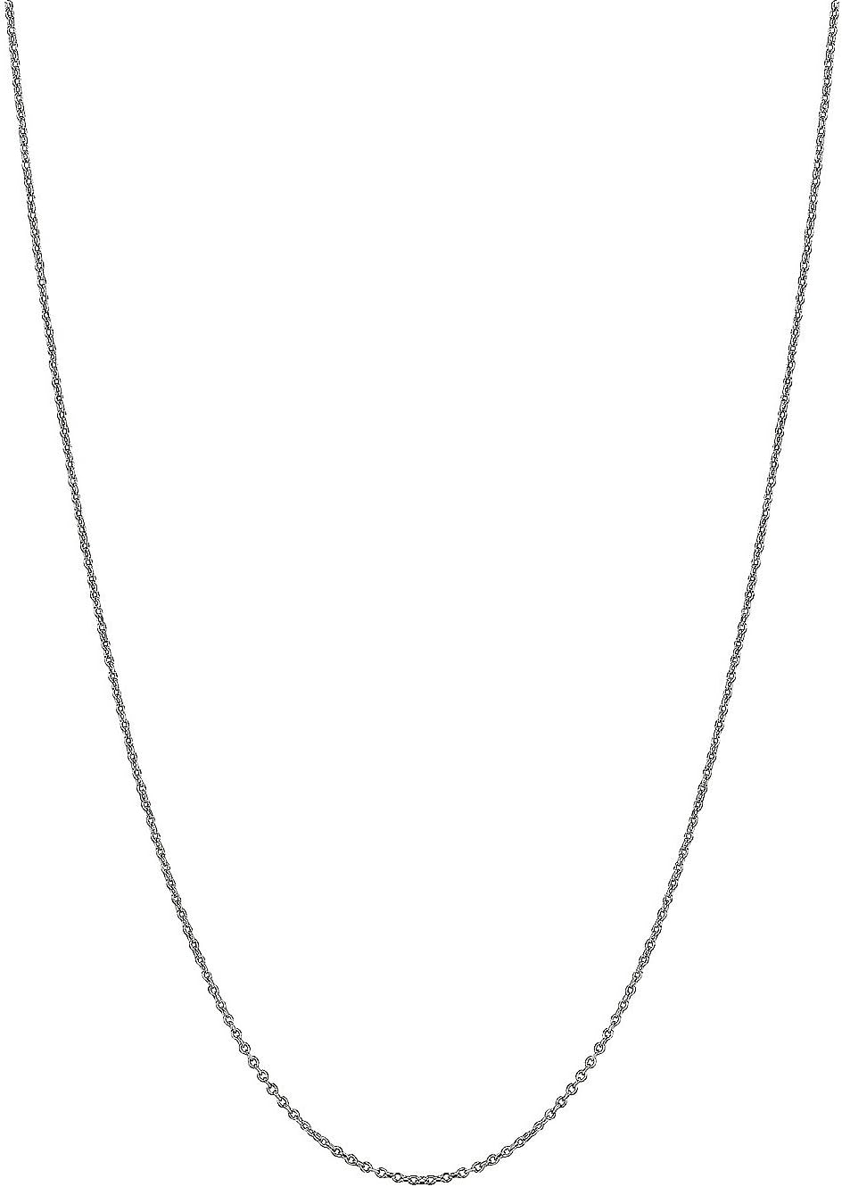 Ritastephens 14k Solid Gold Cable Link Chain Necklace 0.9 Mm (13, 16, 18, 20, 22, 24 Inches)