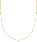 Ross-Simons 0.33 ct. t.w. Lab-Grown Diamond Station Necklace in 18kt Gold Over Sterling