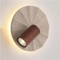 Modern Round Stone Wall Light Art Decor Wall Sconce E27 Spotlight Indoor Decorative Lighting Fixture Elegant Accent Light for Bedroom Bathroom Bedside Stairs Hallway Home Use