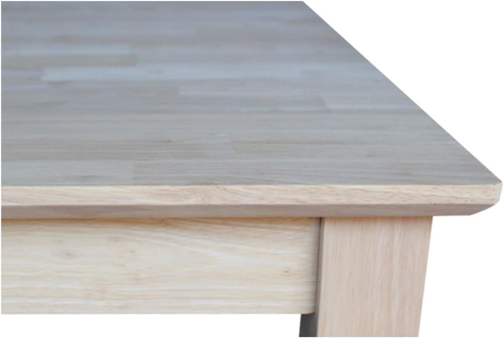 IC INTERNATIONAL CONCEPTS Solid Wood Top Table