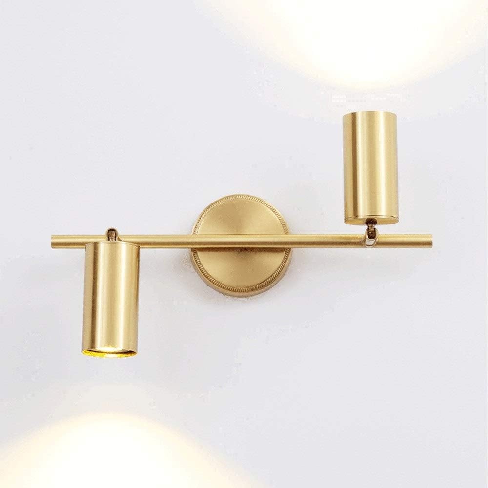 Wall Mounted Light LED 7W Adjustable Modern Wall Lamp Sconce Nordic Rotatable 360° H65 Copper Wall Spotlight Indoor Lights Lighting Fixture for Bedroom Bathroom Toilet Dressing Table Reading Lig