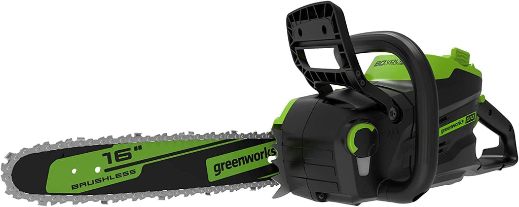 Greenworks 80V 16' Brushless Cordless Chainsaw (Great For Tree Felling, Limbing, Pruning, and Firewood / 75+ Compatible Tools), Tool Only