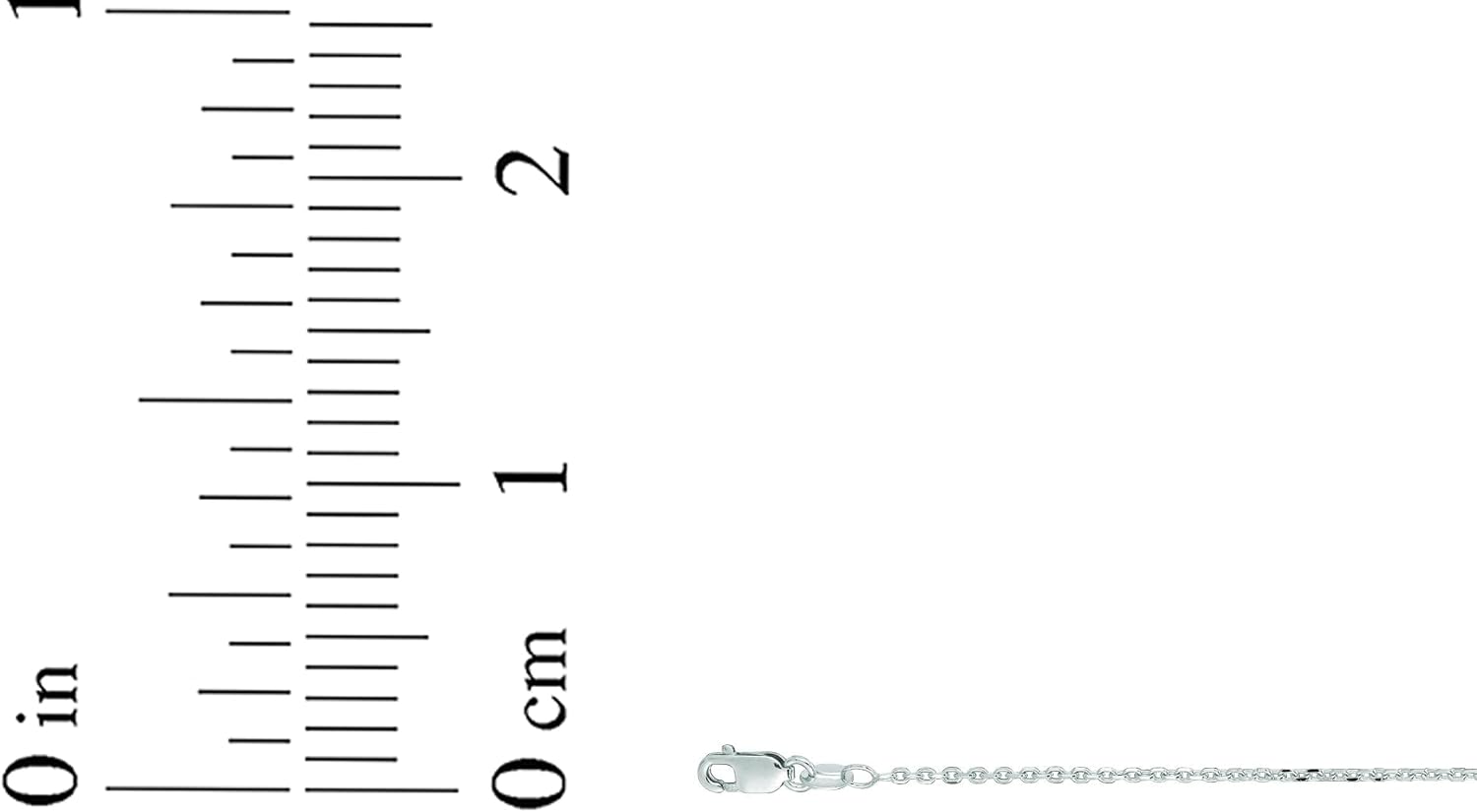 Floreo 14k Yellow Gold or White Gold or Rose Gold 0.9mm Solid Diamond Cut Cable Chain Necklace