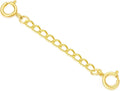 10k Real Gold 1'/1.5'/2'/3'/4' Necklace Extender Chain, Durable Strong Removable Gold Chain Extender, 10k Gold Adjustable Extension Chain for Necklace Bracelet Anklet