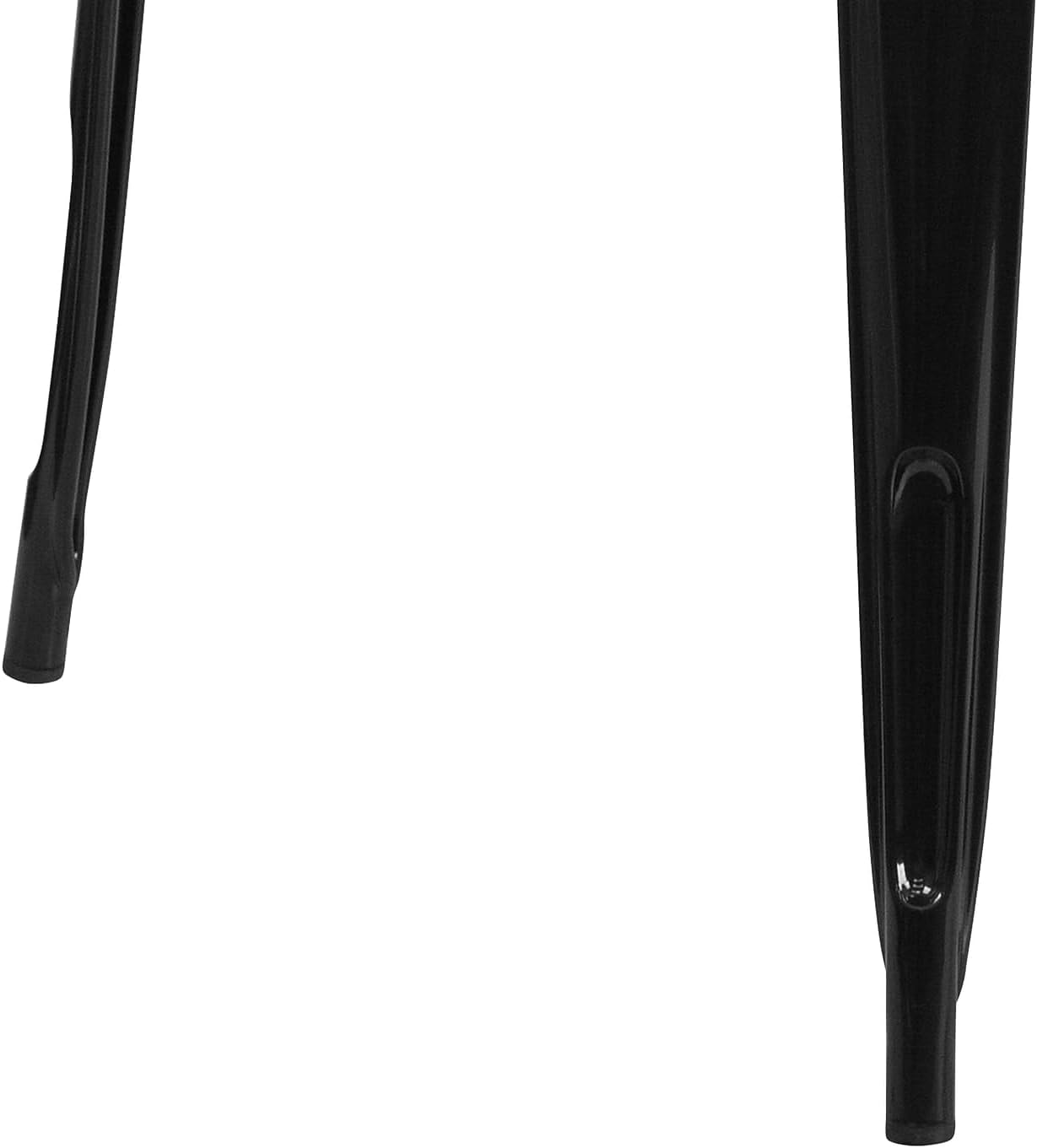 Flash Furniture Felix Commercial Grade 31.5' Square Black Metal Indoor-Outdoor Table