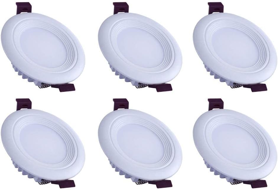 Spotlight,Recessed Led Downlight Round Ceiling Spotlight, Indoor Wash Wall Lamp Decoration Lighting Fixture, Fire Rated Energy Saving Led Downlighters, for Bathroom Office Shopping Store/2P