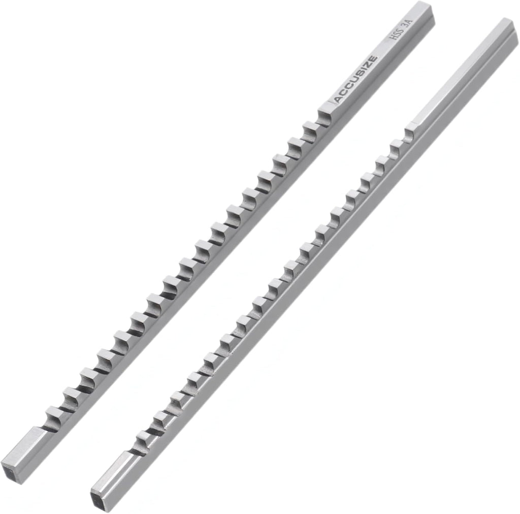 Accusize Industrial Tools No 60 Metric H.S.S. Keyway Broach Sets in Fitted Box, 5100-0060