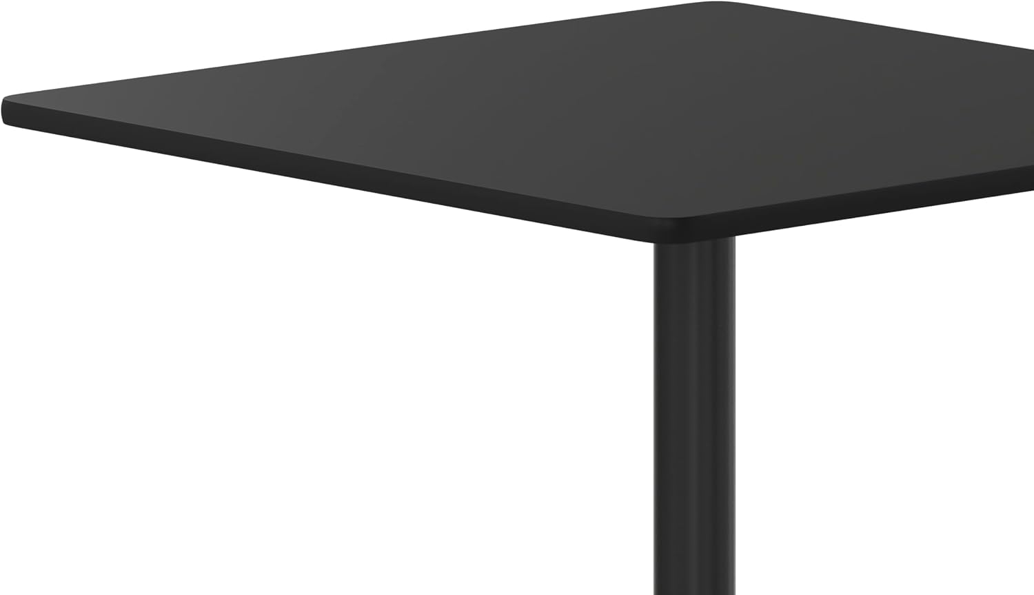 Flash Furniture 36'' Square Black Laminate Table Top with 30'' x 30'' Table Height Base