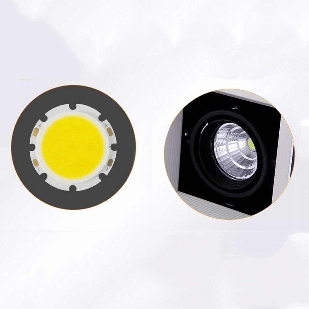 Recessed 3*7W 3heads Embedded High Color Rendering Aluminum Downlight Commercial Business Decoration Illumination Clothing Store Ceiling Panel Light Led Recessed Household Indoor Spotlight Integ