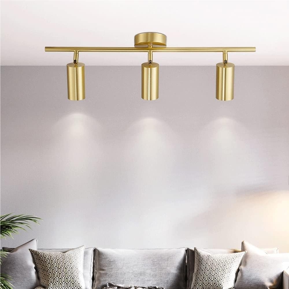 d Track Lighting Ceiling Spotlight GU10 Ceiling Spotlights Indoor Angle Adjustment Modern Ceiling Light Fixture for Living Room, Gallery, Cabinet, Hallway, Bedroom