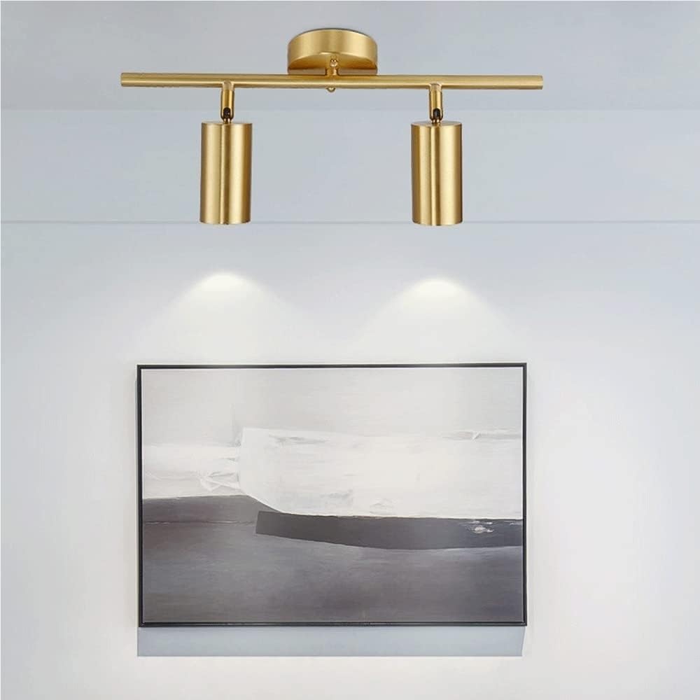 d Track Lighting Ceiling Spotlight GU10 Ceiling Spotlights Indoor Angle Adjustment Modern Ceiling Light Fixture for Living Room, Gallery, Cabinet, Hallway, Bedroom