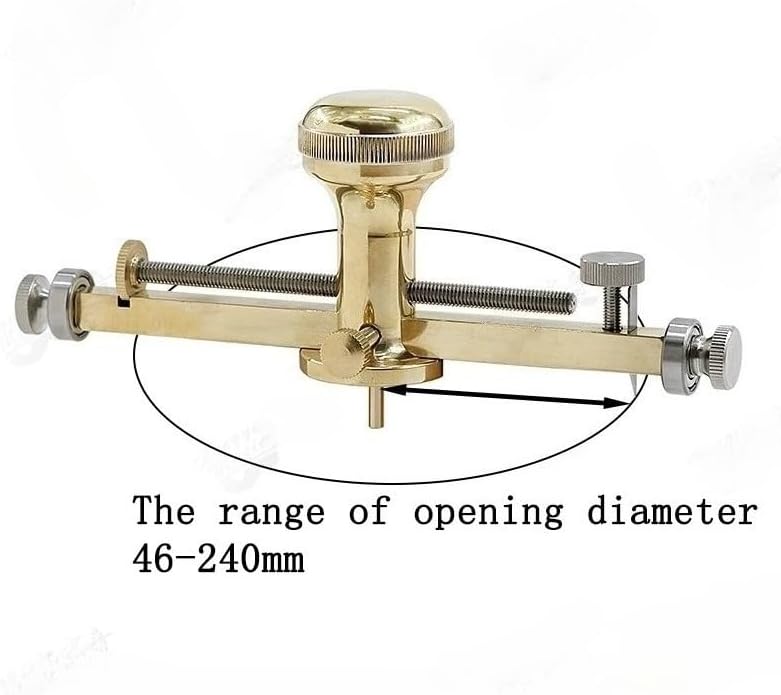 Guitar Sound Hole Cutter, Rosette Inlay Circle Router Tool: Manual Adjustable Circle Cutter-Soundhole Opening & Ring Channel Cutting | Acoustic/Classical/Folk Luthier Building Repair (Copper)