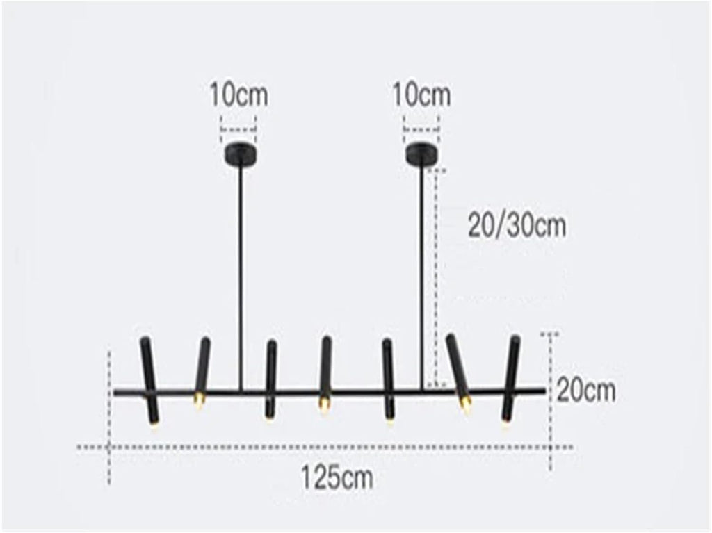 Modern Dining Room Pendant Lamp Lights LED Chaner Indoor Lighting Ceiling Lamp Hanging Light Spotlight Lamps for Living Room for The Bedroom (Remote Dimming 7 Head)