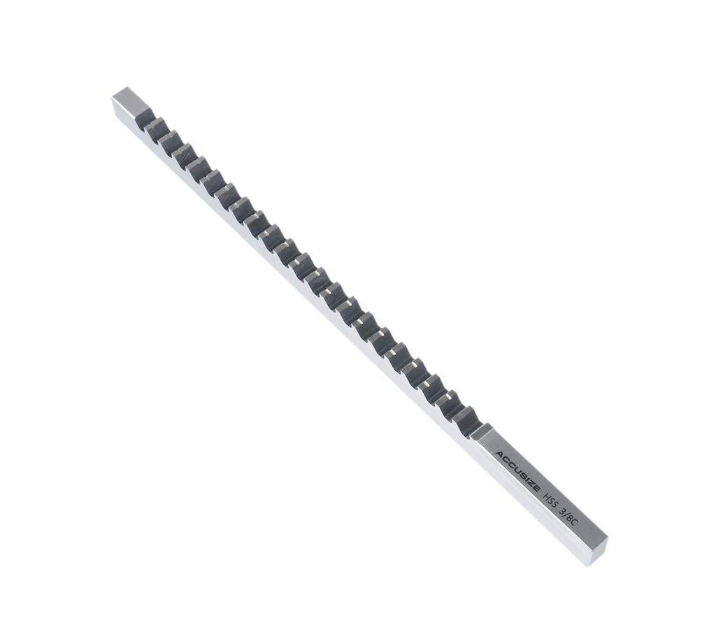 Accusize Industrial Tools No 10-10A Conbination H.S.S. Keyway Broach Sets in Fitted Box, 5100-0012