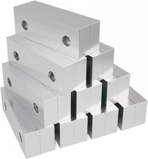 10 Set 20pcs 6 x 2 x 1 Soft Jaws Set Standard Machinable Aluminum Compatible with Kurt 6' Vise Jaws