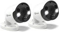 Swann Indoor/Outdoor Home Security 4K Ultra HD NVR Wired Bullet Camera and Spotlight, Color Night Vision, Heat & Motion Sensing Light, 2-Way Audio, Siren, Compatible w/NVR w/PoE, SWNHD-887MSFB 2 Pack
