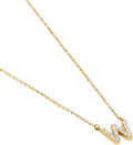 OAK & LUNA - 14K Solid Gold A-Z Initial Necklace with Diamonds – Dainty Diamond Letter Necklace – Custom Fine Jewelry Gift for Women