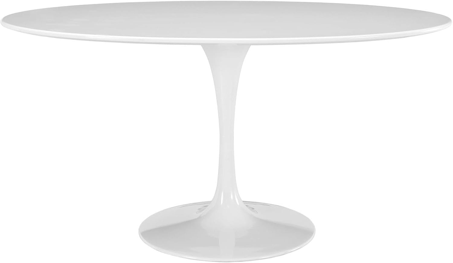 Lippa 60' Oval Wood Top Dining Table - White