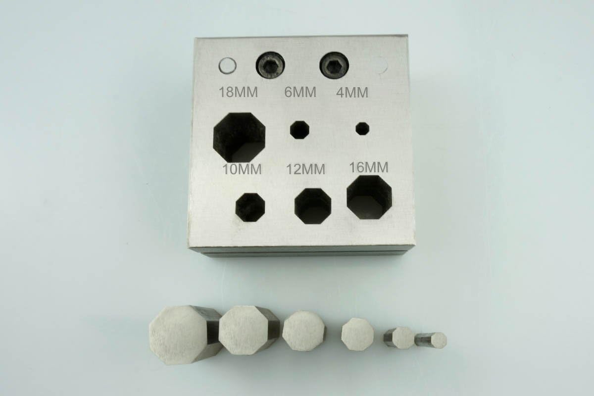 SE Disc Cutter with 6 Octagonal Punches Set (6 PC.) - JT-SP326-6OCT