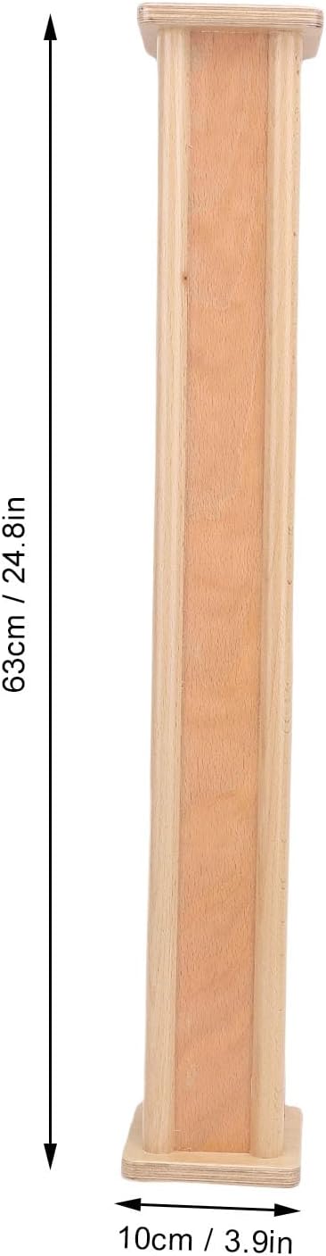 Birch Wood Rain Stick Instrument, Simulated Rain Sound Tool for Yoga Meditation Live Performance, Fluid Tones and Comforting Sound Companion with Portable Bag and Shoulder Strap