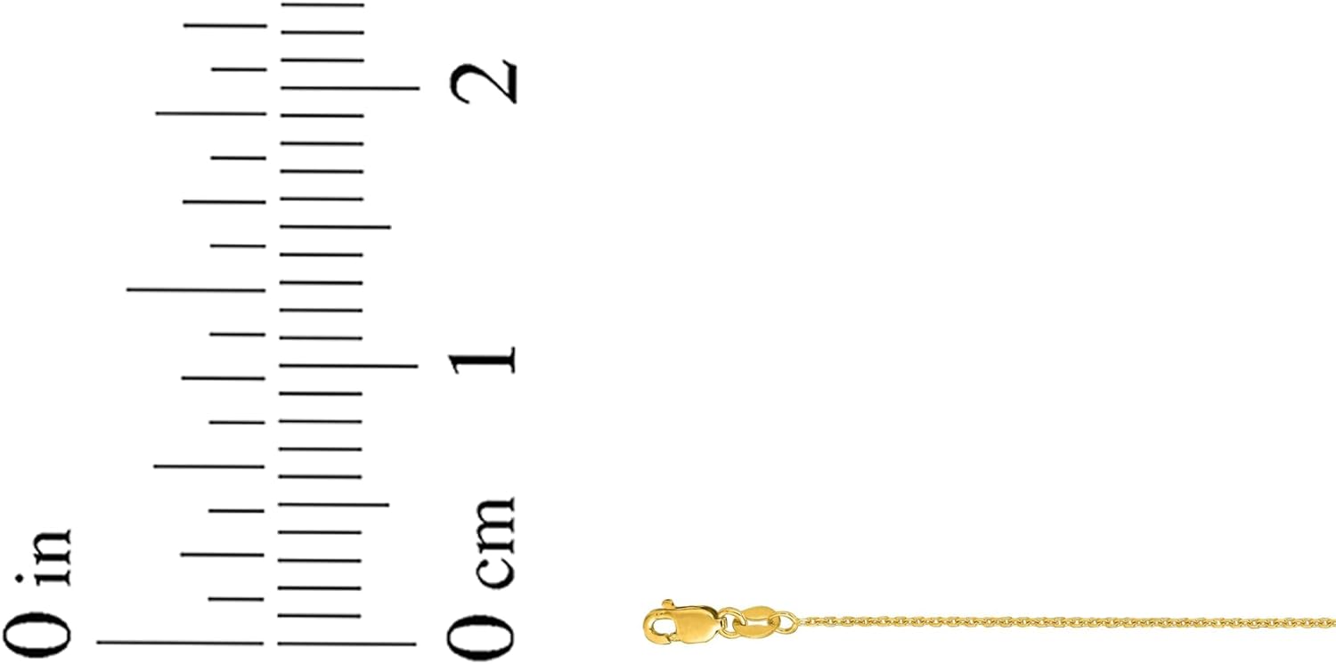 Floreo 10k Yellow Gold 0.45' Personalized Lighting Alphabet Letter A - Z Initial Charm Pendant with optional Extendable Chain Necklace