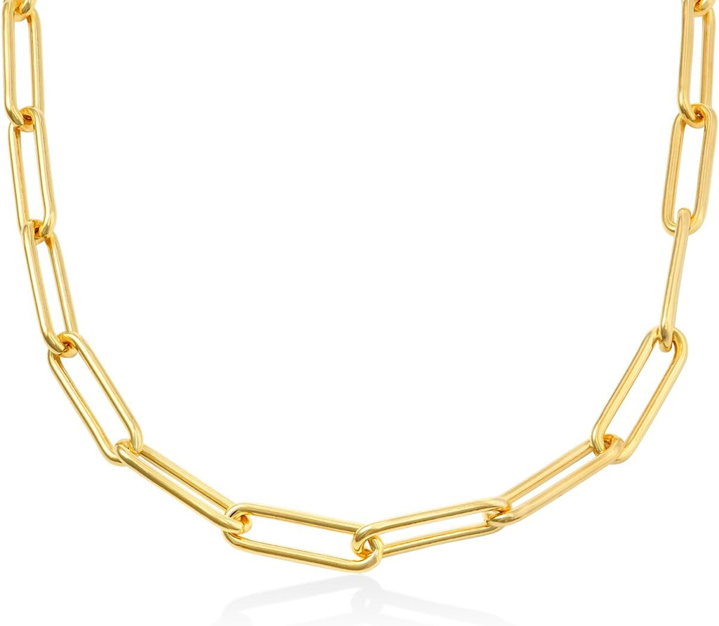 OAK & LUNA - Choose Your Style Women's Chain - Sterling Silver, 18K Gold Plated, Gold Vermeil, 14K Solid Gold - Bobble, Paperclip, Herringbone, Gourmette, Rope, Texture, Pearl, Cable, Mirror, Box, Twist - Custom Length