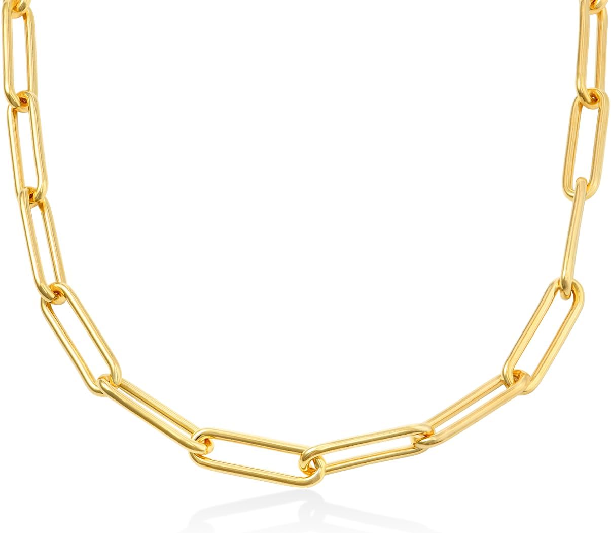 OAK & LUNA - Choose Your Style Women's Chain - Sterling Silver, 18K Gold Plated, Gold Vermeil, 14K Solid Gold - Bobble, Paperclip, Herringbone, Gourmette, Rope, Texture, Pearl, Cable, Mirror, Box, Twist - Custom Length