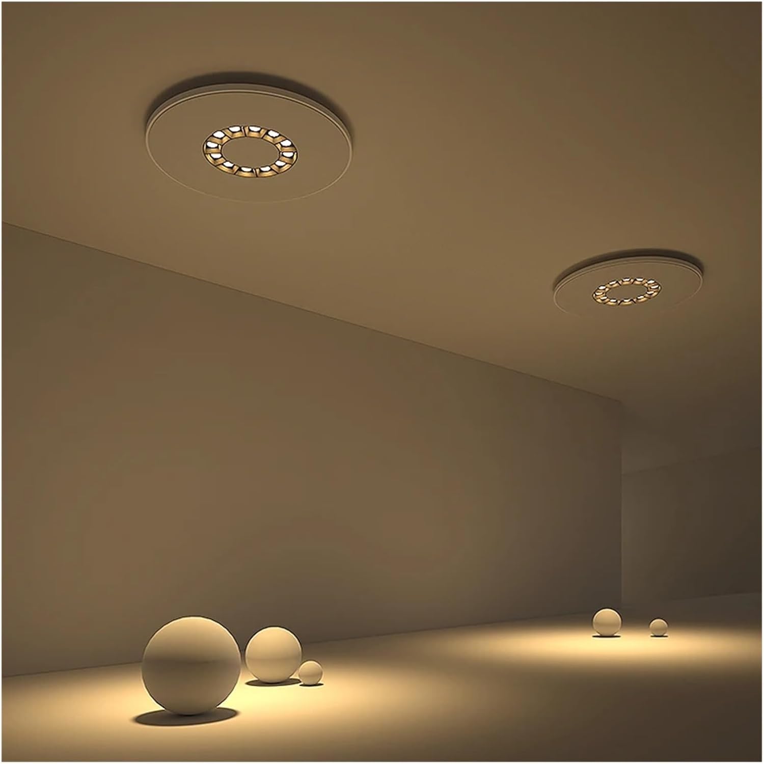 Modern Chandelier, Pendant Light Living Room Dining Bedroom Eye Protection Decorative with Spotlight Indoor Lighting(25 * 25cm)