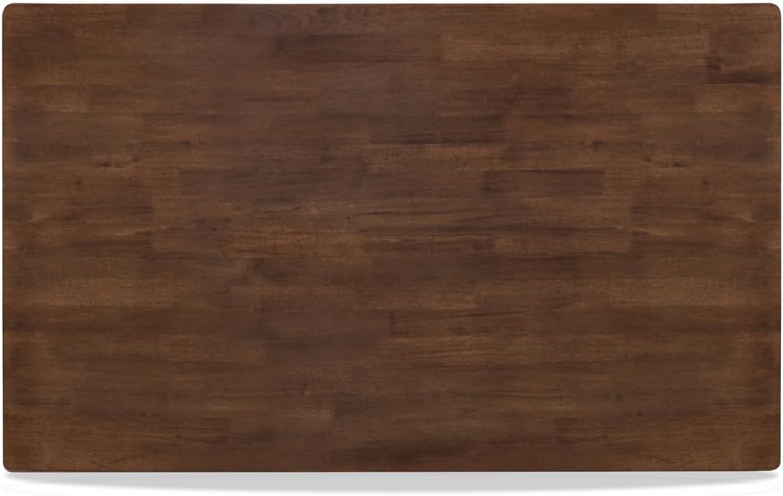 New Classic Furniture Pascal 59 in. Rectangle Wood Dining Table, Walnut