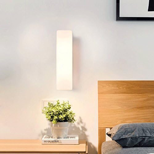 Wall Mounted Light Modern Simple Bedside Lamp Wall Lamp Sconce Double Head Bedroom Wall Light LED Living Room Background Wall Wall Spotlights Indoor Aisle Lights Creative Glass Single Head Wall