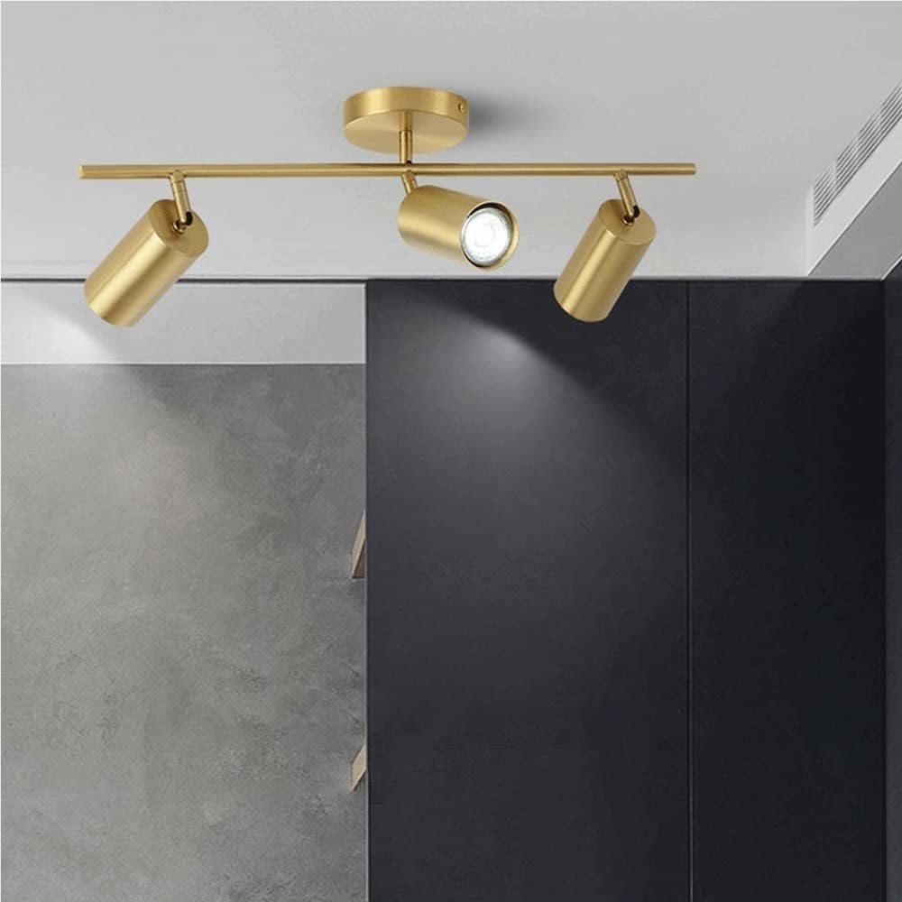 d Track Lighting Ceiling Spotlight GU10 Ceiling Spotlights Indoor Angle Adjustment Modern Ceiling Light Fixture for Living Room, Gallery, Cabinet, Hallway, Bedroom