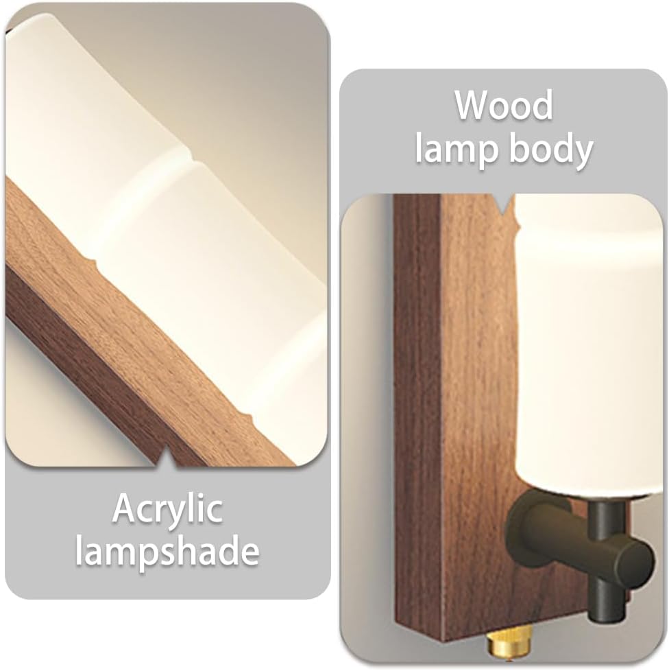 Wall sconces for Bedroom Wabi-Sabi Adjustable Travertine Wall Lamp with On Off Switch Solid Wood Wall Reading Spotlight Indoor Decorative for Bedroom Study Room