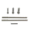HSS Keyway Broach Set Metric Sized 6pcs 2mm 3mm Broaches 6/8/10 Collared Bushings with Shims CNC Cutting Tools