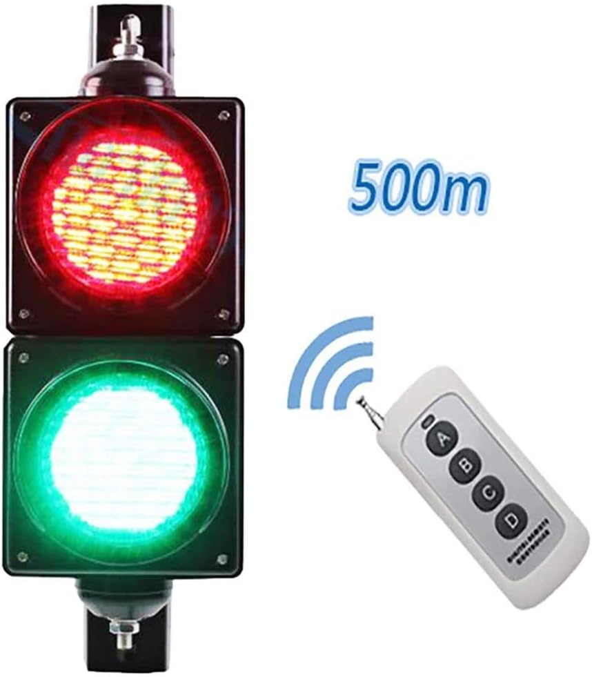 Traffic Signal Light Wall Lamp with Remote Control,Road Safety Signs Wall Lamp,Red Green Wall Lamp,LED Wall Spotlights Indoor Lights for Bar, Restaurant, Cafe