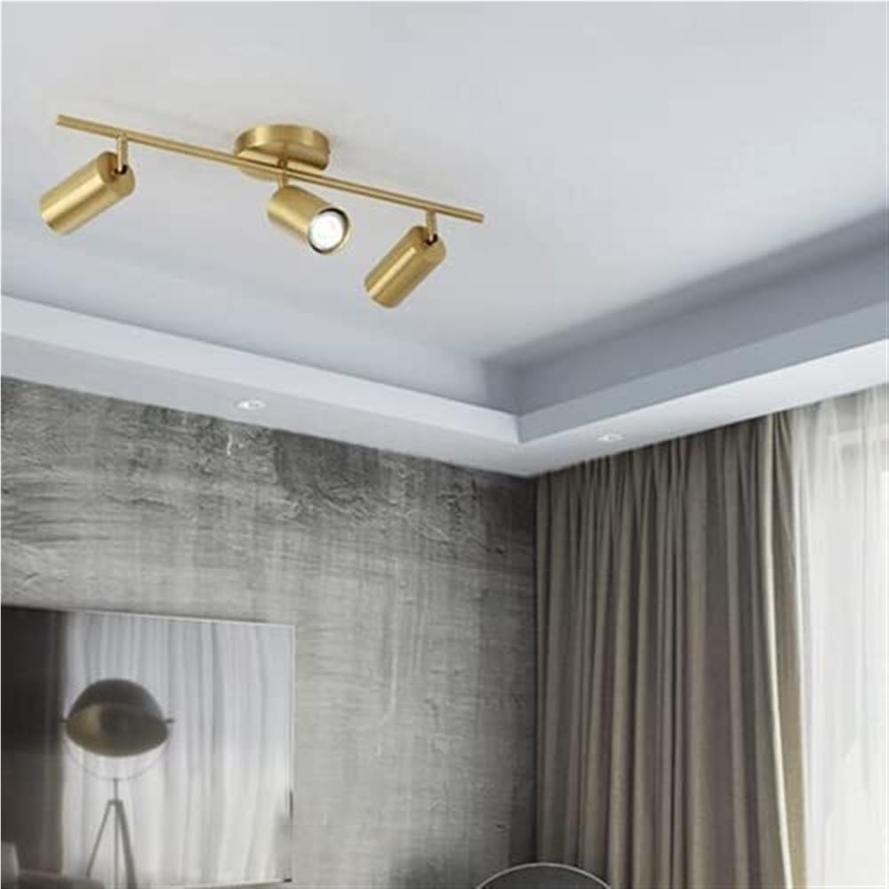 d Track Lighting Ceiling Spotlight GU10 Ceiling Spotlights Indoor Angle Adjustment Modern Ceiling Light Fixture for Living Room, Gallery, Cabinet, Hallway, Bedroom
