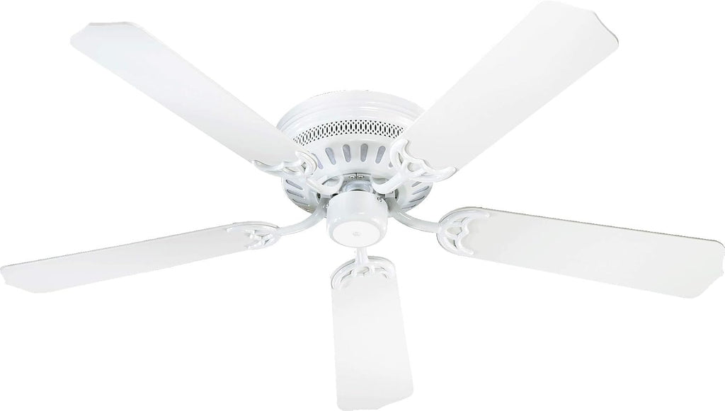 Quorum 11425-6 Traditional 42``Ceiling Fan from Custom Hugger Collection in White Finish,