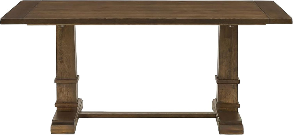 Crosley Furniture Joanna Modern Farmhouse Wood Dining Table, Dark Oak