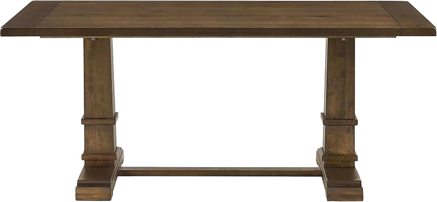 Crosley Furniture Joanna Modern Farmhouse Wood Dining Table, Dark Oak