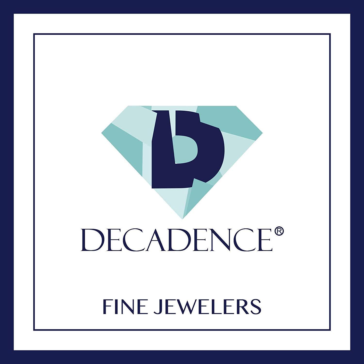 DECADENCE 14K Yellow Gold Solid Crucifix Religious Cross Enamel Necklace For Women With a 14K Gold 18' Cable Chain