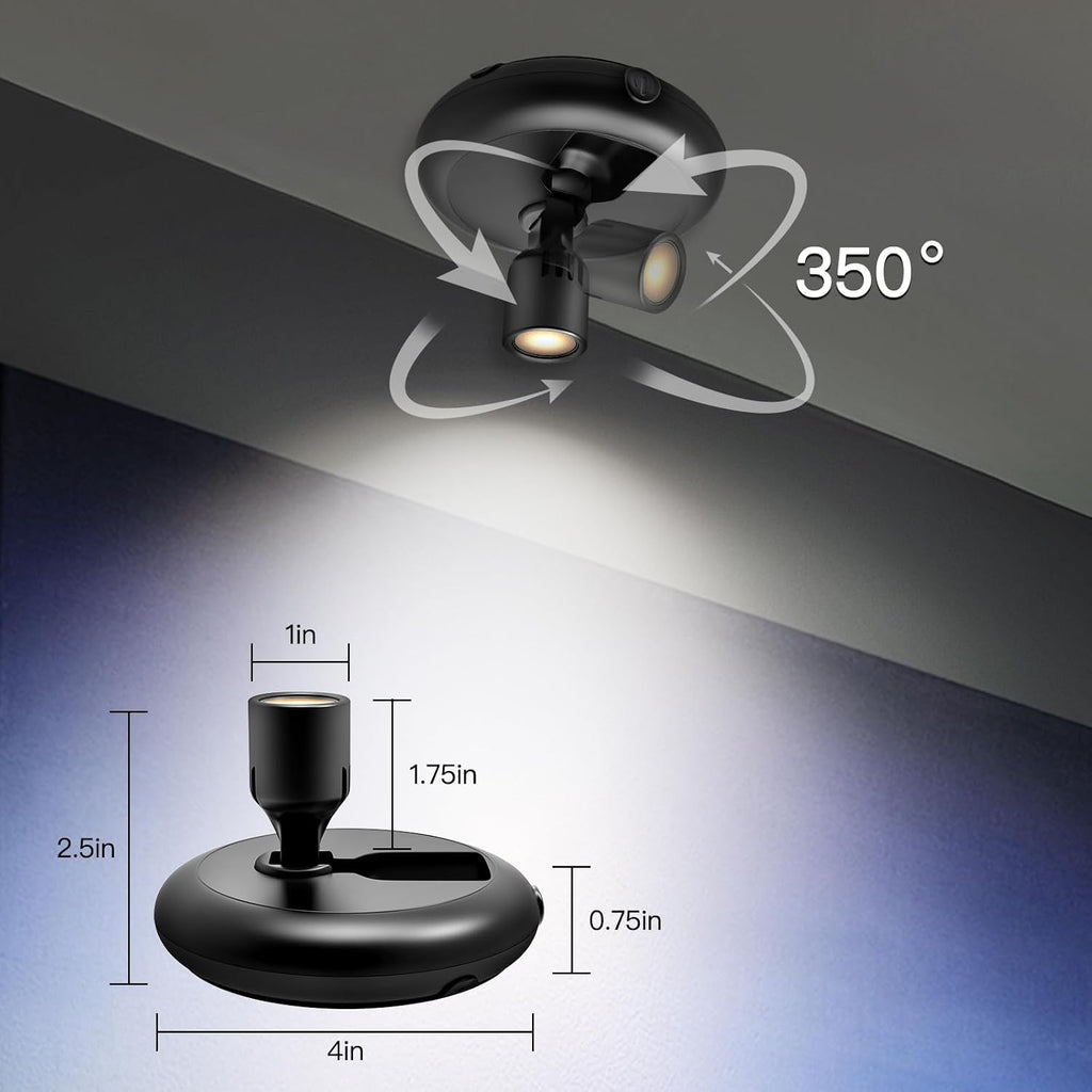 Indoor Plant Spotlight Battery Operated,Picture Light with Remote,Wall Painting Uplight,Wireless Dimmable Timer,Spot Light for Plants Trees Pictures Dis Painting Art e Gallery Portrait
