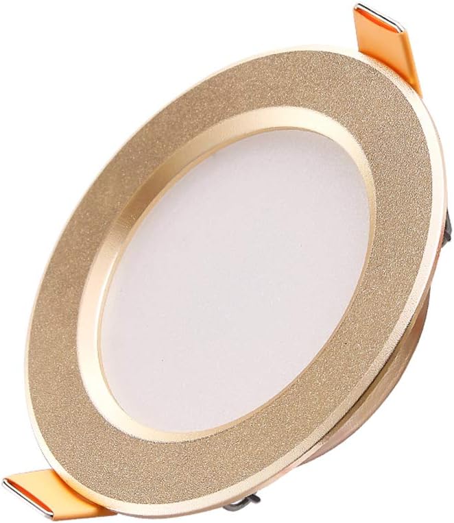 Luxury Ultra Thin 3W LED Recessed Downlight - High Brightness Ceiling Spotlight for Indoor Use, Perfect for Bathroom, Hallway, and More