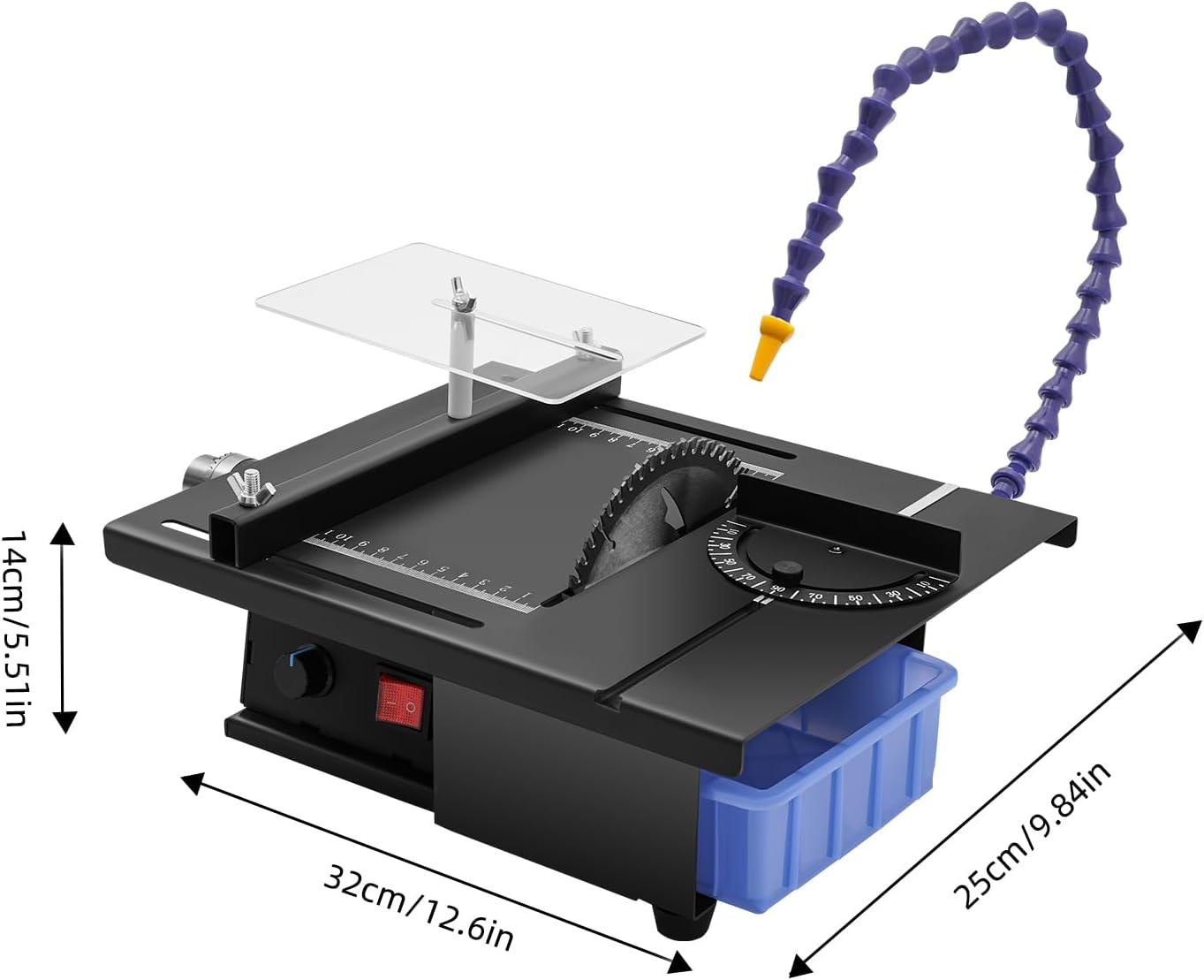 Rock Saw for Cutting Rocks, 1850w Jewelry Polisher Grinder, Adjustable 0-10000rpm Lapidary saw with Cooling System Cold-Rolled Steel Construction for Gem, Jade, Woodworking