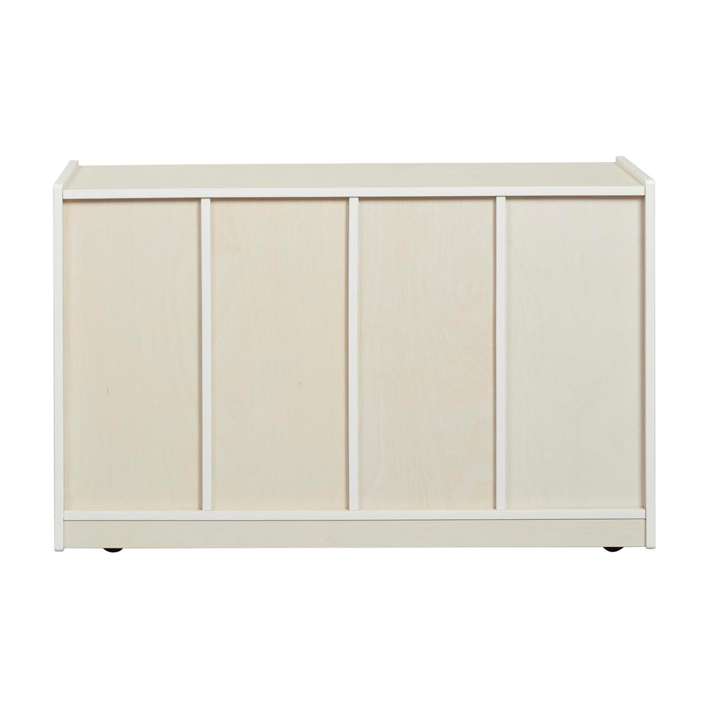 ECR4Kids 12 Cubby Mobile Tray Storage Cabinet, 3x4, Classroom Furniture, White Wash